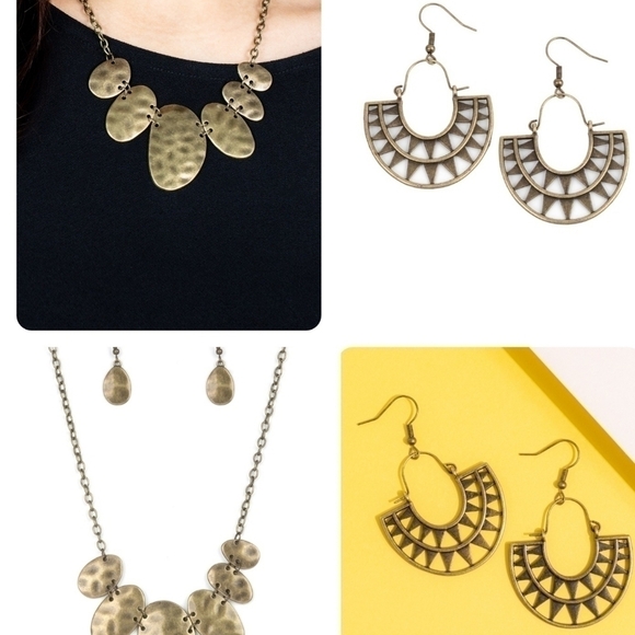 Brass necklace Set - Picture 1 of 6